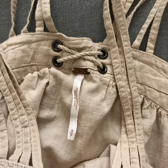 Free People Cotton Top with Black Embroidery - Picture 7 of 8